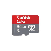 SanDisk microSDXC 64GB Ultra Class 10 Memory Card, 100 MB/s
