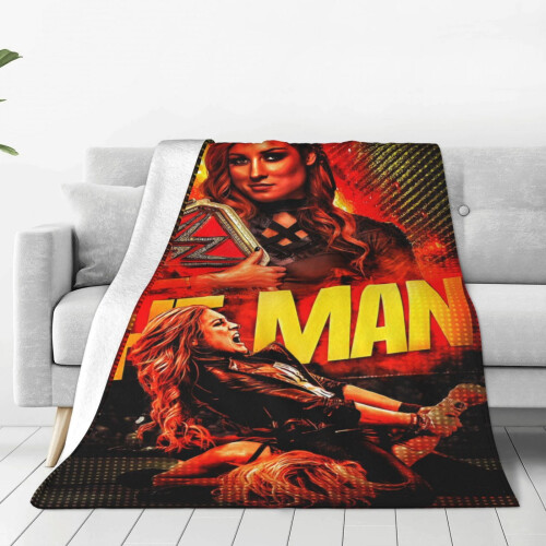 Κουβέρτα Becky Lynch εξαιρετικά απαλή φανελένια fleece 50x60 1