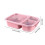 Bento Lunch Box with Compartments and Sauce Containers, 3