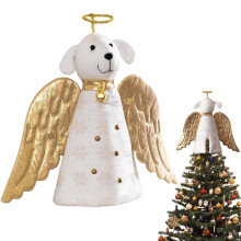 Christmas Tree Dog Topper Angel Ornament 1 piece