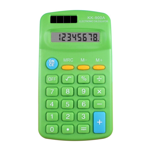 Pocket Calculator 8-Digit 4-Function Battery-Powered