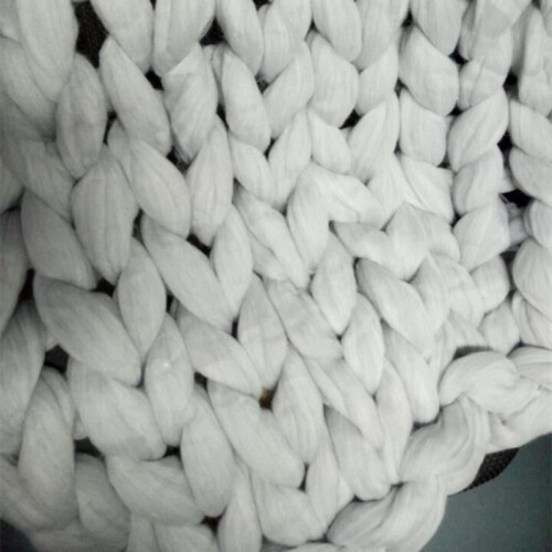 Handmade Acrylic Knitted Blanket 60x60 cm 2