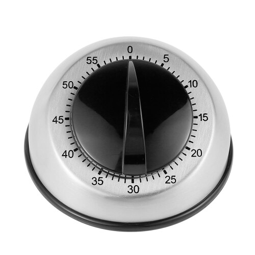 Kitchen Mechanical Countdown Timer Stainless Steel 60 Min 2