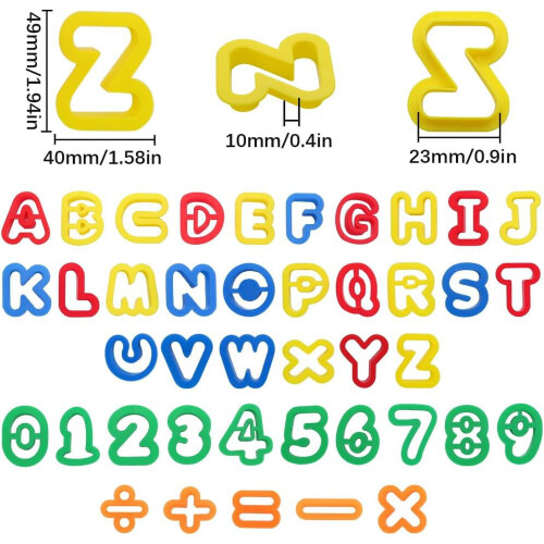 Polymer Clay Ausstechformen Alphabet Set 41-teilig 1