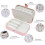 Jewelry Box PU Leather Double Layer Pink 5