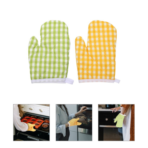Eease Oven Mitts, Heat-Resistant, 2-Pack 1