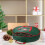 Christmas Wreath Storage Bag Water-Resistant PE Red 2