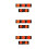 15Pièces Bandeaux Élastique Coton Orange Décor Halloween 2