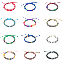 Boho-Armbänder aus geflochtenem Seil für Teenager – 12er-Pack