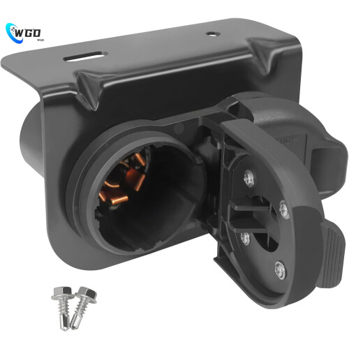 Connettore per rimorchio a 7 e 4 pin con staffa