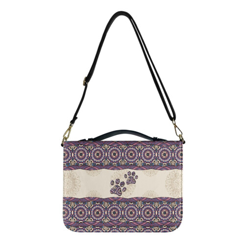 Θήκη Βίβλου Boho Mandala με Πόδι Σκύλου και Δέρμα PU2XL