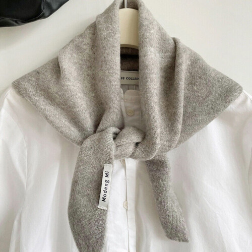 Wool Knitted Triangular Scarf Warm Warm Shawl New Triangle Knit Scarves Winter