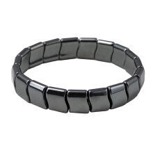 Natural Hematite Stretch Bracelet for Men – Healing, Inspirational Jewelry Gift, Compatible with Confidence & Masculine Power