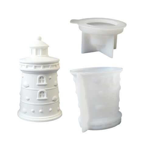 Creative Silicone Lighthouse Jar Mould For Epoxy Resin Projects