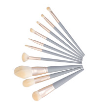 10 Stück Make-up Pinsel weich blau