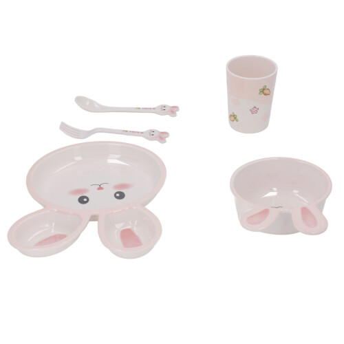 Toddler Dinner Set Cute Divided Plate