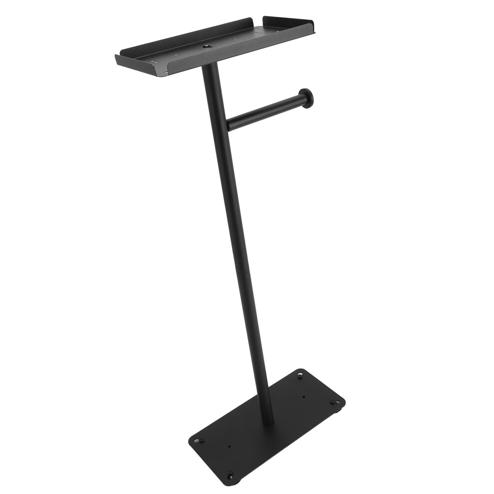 Black Stainless Steel Toilet Roll Stand