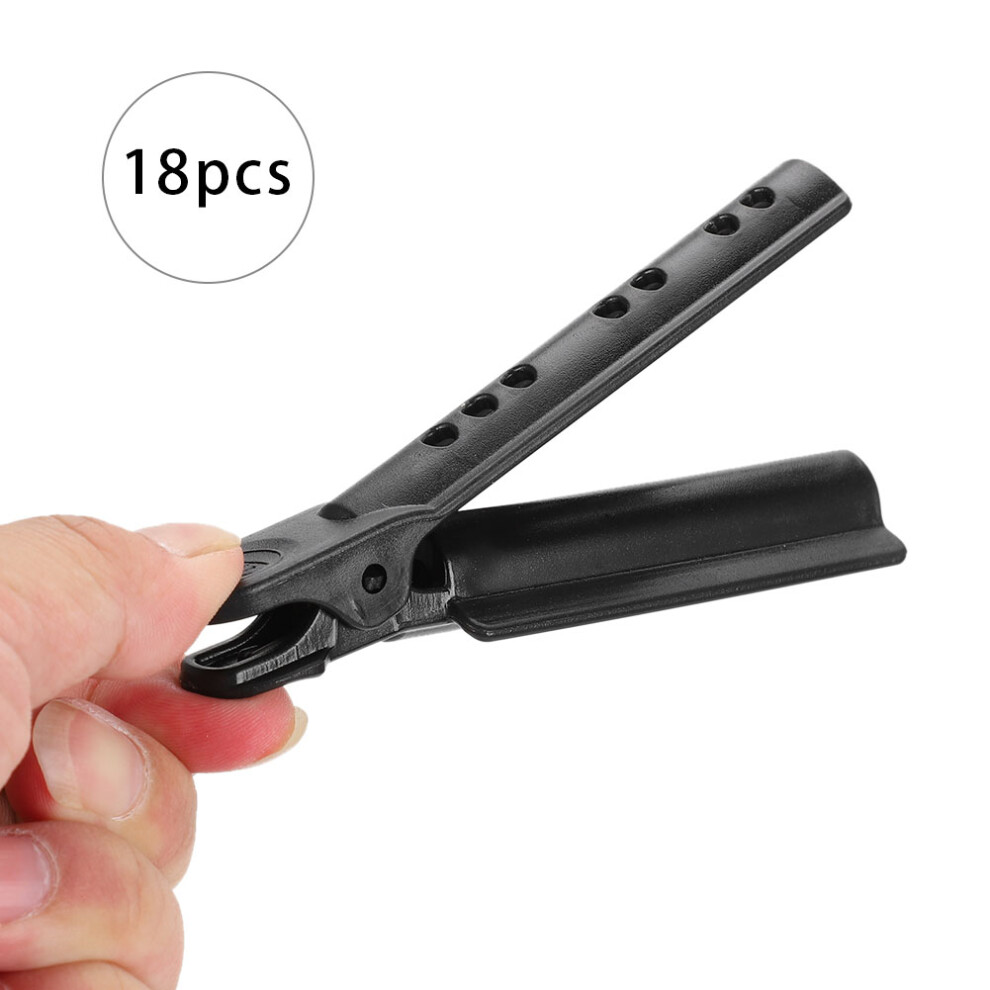 Black Home Styling Curlers 18Pcs