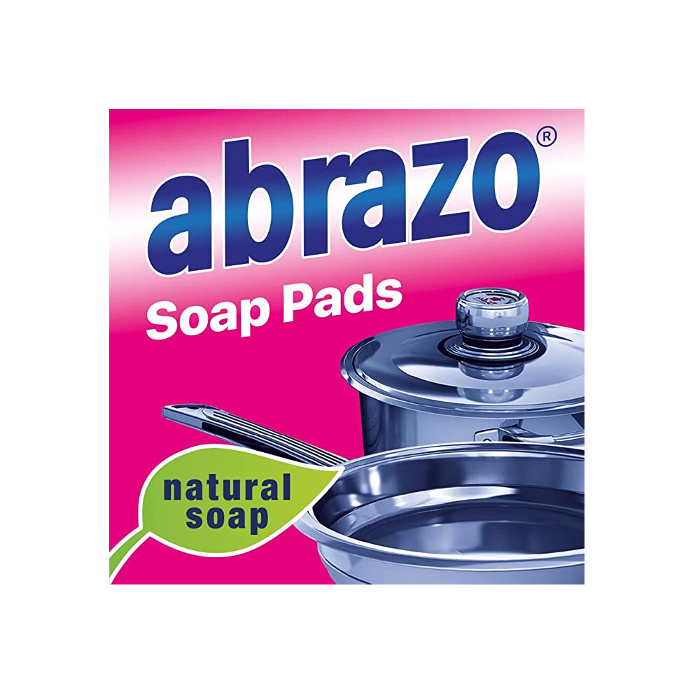 Rustins Abrazo Soap Pads Multi Use Steel Wool Sponges Pack Of 15