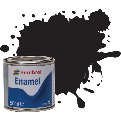Humbrol Humbrol Tinlet No.85 Satin Black 50ml