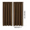 Blackout Curtain Panel Brown Thermal Insulated 41.7x71.6 3