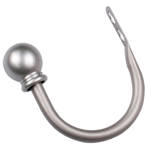 Limei metal curtain holdbacks silver 2 pack 1