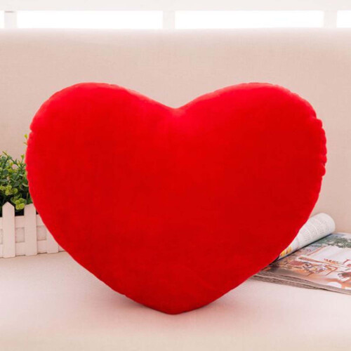Red Heart Plush Pillow 40cm Love Cushion 1