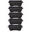 Rectangular Plastic Bonsai Pots for Succulents, Flowers, Plants - 5 Pack, No Trays 3