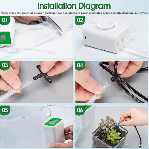 Automatic Drip Irrigation Kit with USB Rechargeable Battery for Indoor Potted Plants 2