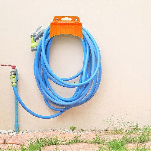 Garden Hose Holder Hook Wall Mounted Bracket 2-Pack Plastic Hose Hanger for Yard 2