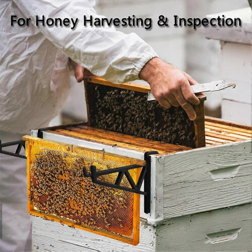 Beekeeping Hive Frame Holder Stand Bracket, Plastic Hive Frame Clip for Inspecting and Transferring Honeycomb Frames 2