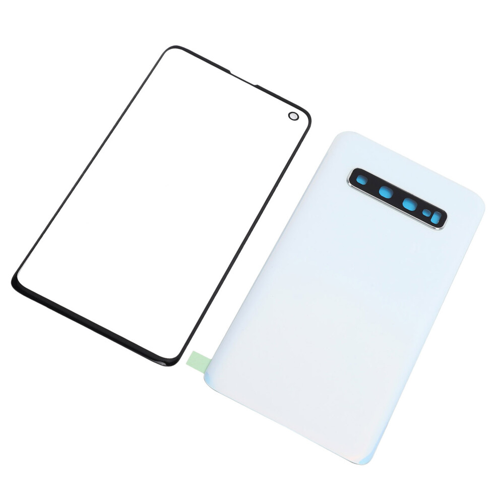 S10 Glass Back & Outer Panel Set White 7806371622024