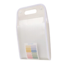 Ergonomic A4 File Folders Expandable File Bag Organizers-White