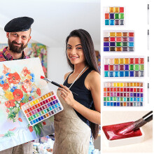 20-Color Pearl Watercolor Paint Set