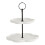 2-Tier Ceramic Cupcake Stand with Elegant Handle 1