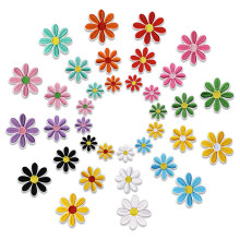 36Pcs Flower Embroidery Iron On Patches Applique For Jackets