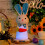 WinysinEaster Decorations Λαμπερά ειδώλια κουνελιών Μικρά στολίδια κουνελιών Διακόσμηση 1
