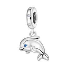 Handcrafted Marine Themed Silver Pendant Sea Animal Charm-1228