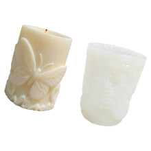 Butterfly Cylindrical Silicone Candle Molds Food Grade-2