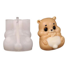 Silicone Squirrel Candle Mould For Christmas DIY Craft-FM1731