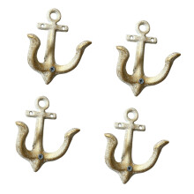 Antique Styles Metal Anchors Hooks For Wall Decoration-White