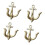 Bucolic Iron Anchors Shape Wall Hooks For Coastal Themed-White 1