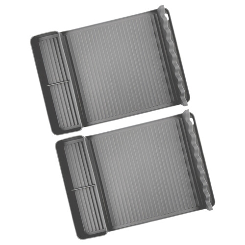 Durable Rubber Cooking Platform With Storage Space-Dark Grey