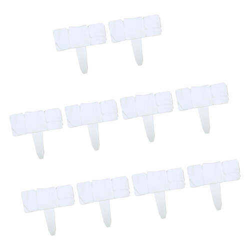 Clôture de jardin décorative, 10 pièces, Imitation pierre,-Blanc