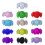 100Pcs Assorted Color Natural Feather 15-20CM Craft Feather-Red 2