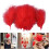 100Pcs Assorted Color Natural Feather 15-20CM Craft Feather-Red 3