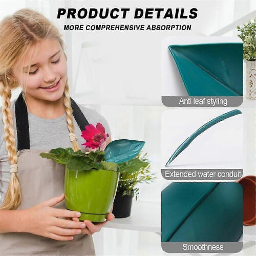 Leaf Watering Tool 48PCS Plastic Self Watering Planter Insert for Indoor Potted Plants 2