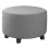 Round footstool cover gray stretch dustproof 1 piece 4