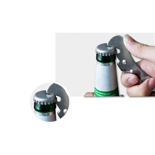Ouvre-boîte manuel en acier inoxydable, outil de cuisine compact 2