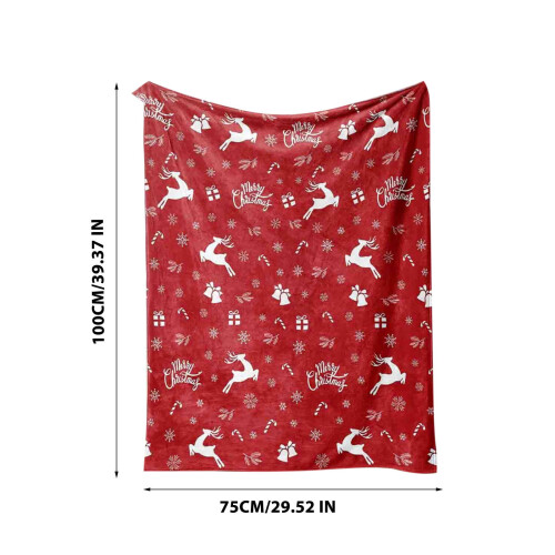 Manta de flanela natalina 50x60 polegadas 2